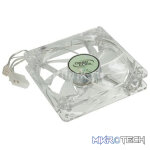 DeepCool XFAN 80mm Hydro Bearing Case Fan With Blue LED Lighting with High Quality Transparent Material and Low-noise operations - Clear Colour - Image 5