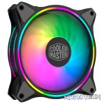 Cooler Master MasterFan MF120MM Hale 3-In-1 Addressable RGB Case Fan Set With Dual Loop ARGB Lighting And Hybrid Fan Blade Design - Black Colour - Image 3