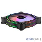 Cooler Master MasterFan MF120 Halo ARGB Case Fan With Dual Loop ARGB Lighting And Silent Cooling Technology - Black Colour - Image 4