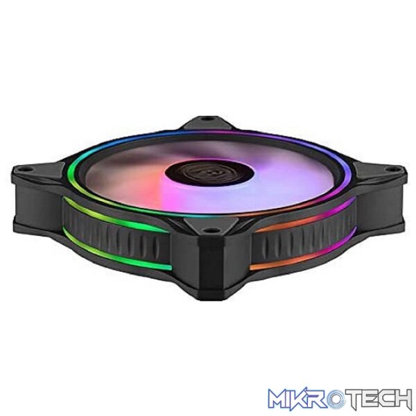 Cooler Master MasterFan MF120 Halo ARGB Case Fan With Dual Loop ARGB Lighting And Silent Cooling Technology - Black Colour - Image 4