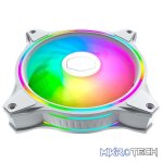 Cooler Master MasterFan MF120MM Halo Addressable RGB Case Fan with Hybrid Fan Blade Design And Smart Fan Sensor for Jam Protection - White Colour - Image 4