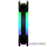 Cooler Master MasterFan MF120 S2 120mm Case Fan With Dual-Loop A-RGB Lighting of 16 pcs LED's and Air Balance Fan Design With Anti-Vibraion Mounting - Black Colour - Image 4