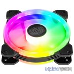 Cooler Master MasterFan MF120 S3 ARGB Case Fan With Hybrid Fan Blade Design, Silent Cooling Technology And Tri-loop ARGB Lighting - Black Colour - Image 3