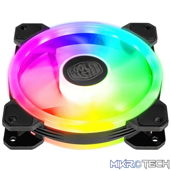 Cooler Master MasterFan MF120 S3 ARGB Case Fan With Hybrid Fan Blade Design, Silent Cooling Technology And Tri-loop ARGB Lighting - Black Colour - Image 3