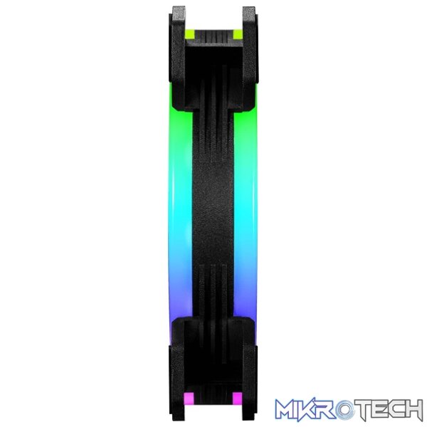 Cooler Master MasterFan MF120 S3 ARGB Case Fan With Hybrid Fan Blade Design, Silent Cooling Technology And Tri-loop ARGB Lighting - Black Colour - Image 4