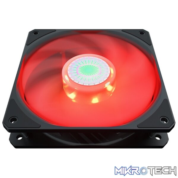 Cooler Master Sickleflow 120mm Case Fan With Red LED Lighting And New Air Balance Blade - Black Colour - Image 3