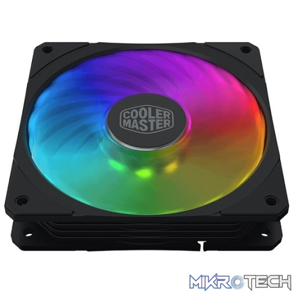 Cooler Master MasterFan SF120R Addressable RGB 120mm Case Fan With Jet Engine And Helicopter Blade Design And Compatible With Asus Aura, ASRock RGB And MSI RGB M/Bs - Black Colour - Image 3