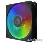 Cooler Master MasterFan SF120R Addressable RGB 120mm Case Fan With Jet Engine And Helicopter Blade Design And Compatible With Asus Aura, ASRock RGB And MSI RGB M/Bs - Black Colour - Image 4