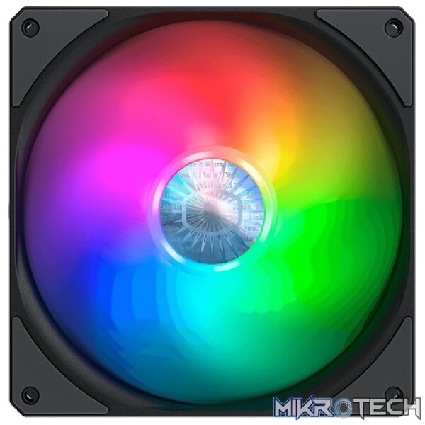 Cooler Master Sickleflow 140mm Addressable RGB Case Fan With Luminescent Lighting Effect And Improved Frame Durability - Black Colour - Image 3