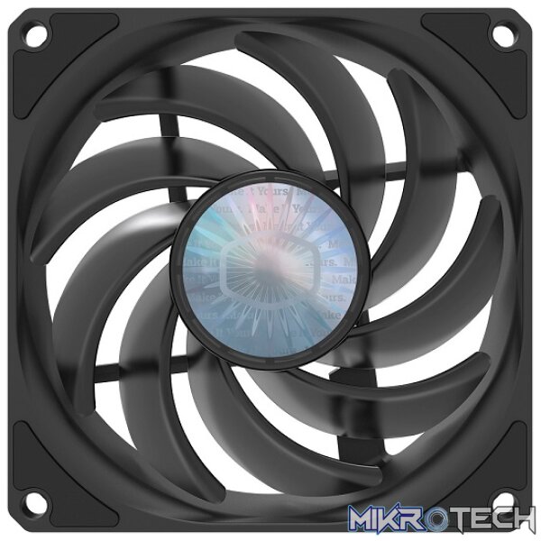 Cooler Master Sickleflow 92mm Case Fan With Non-LED And New Air Balanced Blade Design - Black Colour - Image 2