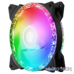 Cooler Master MasterFan MF120MM 3in1 Prismatic Case Fan Set With Tri-Loop Addressable RGB Lighting And Silent Driver IC And Cooling Technology - Black Colour - Image 2