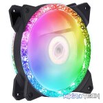 Cooler Master MasterFan MF120MM 3in1 Prismatic Case Fan Set With Tri-Loop Addressable RGB Lighting And Silent Driver IC And Cooling Technology - Black Colour - Image 4