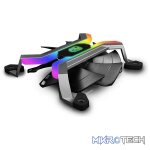 DeepCool MF120 3IN1 Aluminum Frameless Smart RGB Case Fan Set with Double-Layer Fans and Deliver Maximum Airflow - Black Colour - Image 2