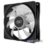 DeepCool RF120MM Case Fan With Built-in High Brightness White LED and Powered via 4Pin Molex / 3Pin M/B Connector - Black Colour - Image 2