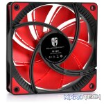 DeepCool TF120MM Case Fan Features Unique Patented 2-Layer Blade Design With Built-in Red LED - Black Colour - Image 2