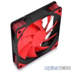 DeepCool TF120MM Case Fan Features Unique Patented 2-Layer Blade Design With Built-in Red LED - Black Colour - Image 3