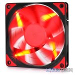 DeepCool TF120MM Case Fan Features Unique Patented 2-Layer Blade Design With Built-in Red LED - Black Colour - Image 4