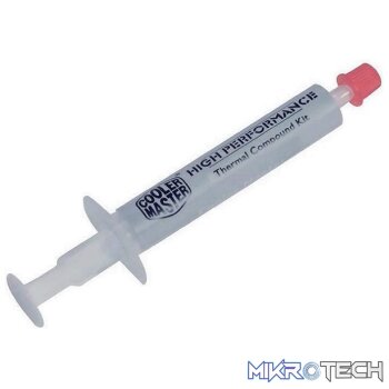 Cooler Master HTK-002 High-Performance Thermal Paste With High Thermal Conductivity And Suitable For CPU And VGA Cards - Grey Colour
