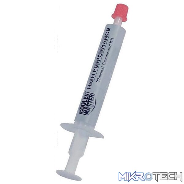 Cooler Master HTK-002 High-Performance Thermal Paste With High Thermal Conductivity And Suitable For CPU And VGA Cards - Grey Colour - Image 3