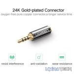 UGreen 20501 2.5mm Male to 3.5mm Female Audio Adapter with Gold-Plated Connector, Metal Casing & Connect 3.5mm Headphone to another device with 2.5mm audio jack - Black Colour - Image 3