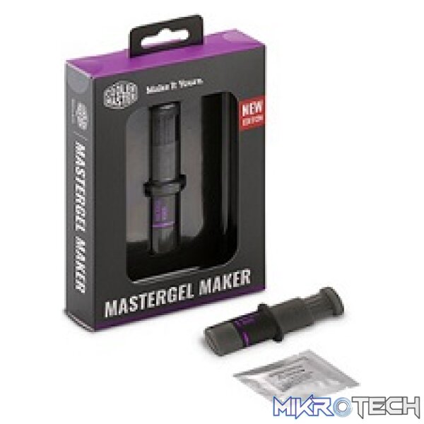 Cooler Master MasterGel Maker Thermal Paste With New Exclusive Flat Nozzle Syringe Design And Easy-To-Use And Remove Application - Grey Colour - Image 4