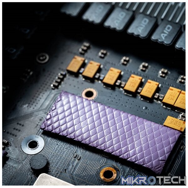 Cooler Master 9010 1.0mm Thickness 95X45mm Non-Toxic And Non-Corrosive Double-Sided 1 Piece Thermal Pad With Nano Elements For Wide Range Application Cooling - Purple Colour - Image 3