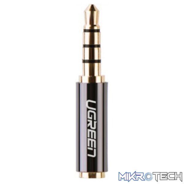 UGreen 20502 3.5mm Male to 2.5mm Female Audio Adapter with Gold-Plated Connectors, Metal Casing and Connect 2.5mm Audio Device to Another Device with 3.5mm Audio Jack - Black Colour - Image 4