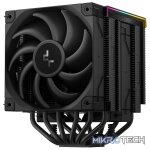 DeepCool AK620 Digital Pro Double Tower CPU Air Cooler With 6X Copper HeatPipes And 2X 120mm PWM Low Noise FDB Fans And Low-Profile Magnetic Full Status Digital LCD Display With ARGB LED Strips - Black Colour - Image 2
