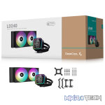 DeepCool LD240BK A-RGB All-In-One CPU Liquid Cooler With CPU Status Digital Display, Brand New 5th Gen Pump And 2X 120mm FD12 HB PWM Fans And Max. 280W TDP - Black Colour - Image 3