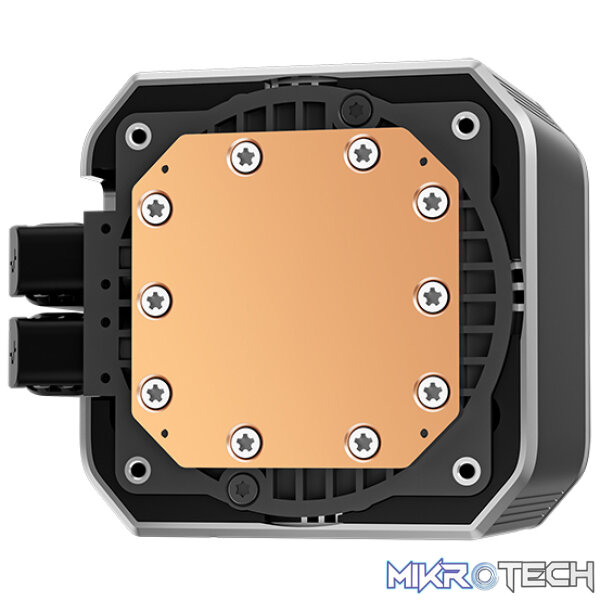 DeepCool Mystique 240BK All-In-One CPU Liquid Cooler With CPU Status Digital Display, Latest 5th Gen Pump With A-RGB LED Side And 2X 120mm FDB PWM Black Fans And Max. 280W TDP - Black Colour - Image 3