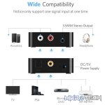 UGreen 30523 Toslink/Coaxial to Analogue Audio Adapter Simultaneously connect Toslink Digital Audio Signals to Analogue Stereo Audio Signals - Black Colour - Image 2