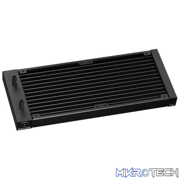 DeepCool Mystique 240BK All-In-One CPU Liquid Cooler With CPU Status Digital Display, Latest 5th Gen Pump With A-RGB LED Side And 2X 120mm FDB PWM Black Fans And Max. 280W TDP - Black Colour - Image 5