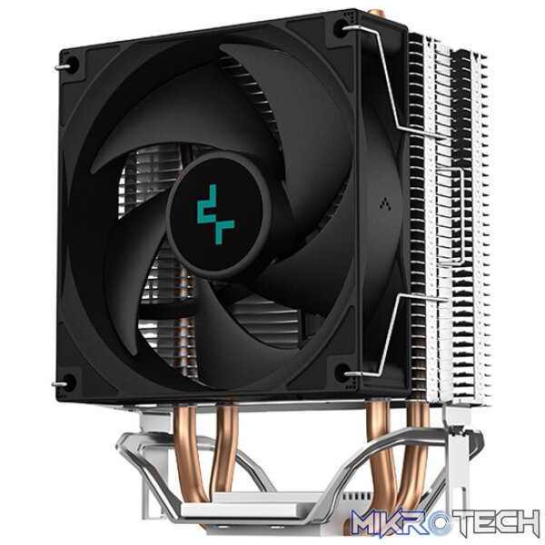 Product DeepCool AG200 Single-Tower CPU Air Cooler With 2X Direct Contact Copper Heatpies And 1X 92mm Hydro Bearing PWM Fan - Black Colour - Image 1