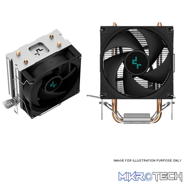 DeepCool AG200 Single-Tower CPU Air Cooler With 2X Direct Contact Copper Heatpies And 1X 92mm Hydro Bearing PWM Fan - Black Colour - Image 3