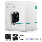 DeepCool AG200 Single-Tower CPU Air Cooler With 2X Direct Contact Copper Heatpies And 1X 92mm Hydro Bearing PWM Fan - Black Colour - Image 5