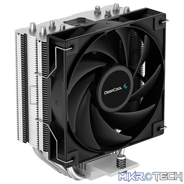 Product DeepCool AG400 CPU Air Cooler With 4X Balanced Bi-Directional Heatpipe Technology and 1X 120mm Hydro Bearing PWM Fan - Black Colour - Image 1