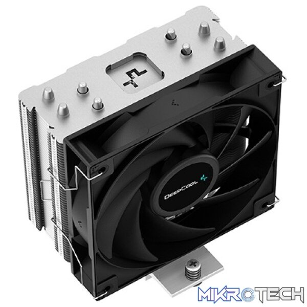 DeepCool AG400 CPU Air Cooler With 4X Balanced Bi-Directional Heatpipe Technology and 1X 120mm Hydro Bearing PWM Fan - Black Colour - Image 2