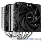 DeepCool AG620 Dual Tower Power Performance CPU Air Cooler With 6X Balanced Bi-Directional Heatpipe Technology and 2X 120mm PWM Fans - Black Colour