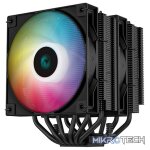 DeepCool AG620 BK ARGB Dual Tower CPU Air Cooler With 6X Balanced Bi-Directional Heatpipe Technology and 2X 120mm A-RGB Fans - Black Colour - Image 2