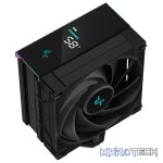 DeepCool AK400 Digital All-Black Single Tower CPU Air Cooler With 4X Copper HeatPipes And 1X 120mm PWM Low Noise FDB Fans And Low-Profile Magnetic Status LCD Display With ARGB LED Strips - Black Colour - Image 2