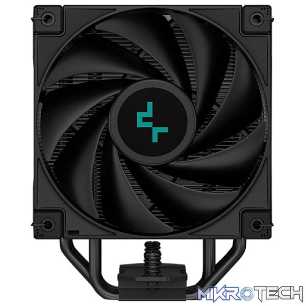 DeepCool AK400 Zero Dark All-Black CPU Air Cooler With 4X Copper Heatpipe Design And 1X 120mm High-Performance Fluid Dynamic Bearing PWM Fans - Black Colour - Image 3