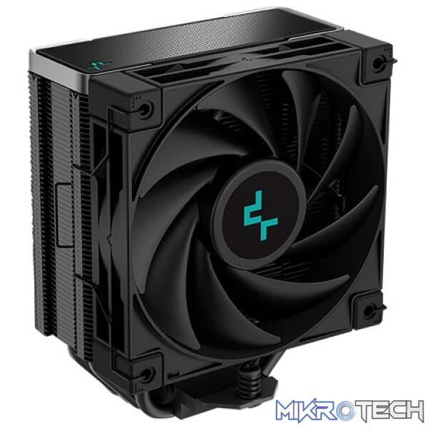 DeepCool AK400 Zero Dark All-Black CPU Air Cooler With 4X Copper Heatpipe Design And 1X 120mm High-Performance Fluid Dynamic Bearing PWM Fans - Black Colour - Image 4