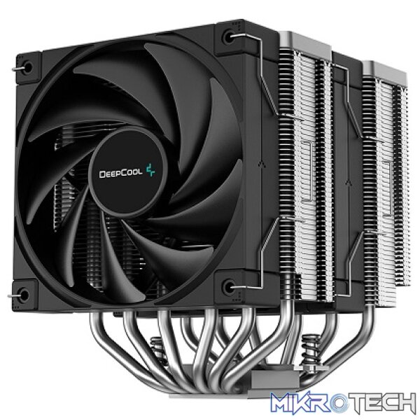 DeepCool AK620 Silent Dual Tower CPU Air Cooler With 6X Copper Heatpipe Design and 2X 120mm Dynamic PWM Fans - Black Colour - Image 3