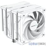 DeepCool AK620 Silent Dual Tower CPU Air Cooler With 6X Copper Heatpipe Design and 2X 120mm Dynamic PWM Fans - White Colour
