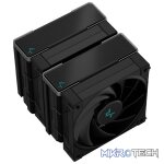 DeepCool AK620 Zero Dark All-Black Dual Tower CPU Air Cooler With 6X Copper HeDeepCool AK620 Zero Dark All-Black Dual Tower CPU Air Cooler With 6X Copper HeatPipes And 2X 120mm PWM Low Noise FDB Fans And 260W (Max) TDP - Black Colour - Image 3