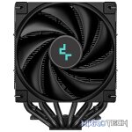 DeepCool AK620 Zero Dark All-Black Dual Tower CPU Air Cooler With 6X Copper HeDeepCool AK620 Zero Dark All-Black Dual Tower CPU Air Cooler With 6X Copper HeatPipes And 2X 120mm PWM Low Noise FDB Fans And 260W (Max) TDP - Black Colour - Image 4