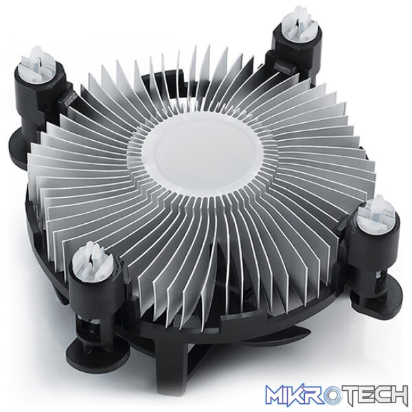 DeepCool CK-11509 CPU Air Cooler For Intel Socket with Radial Aluminum Heatsink, 92mm Inverted Fan, Push-Pins Design and Easy-to-Installation - Black Colour - Image 2