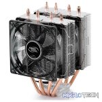 DeepCool Frostwin LED V2 CPU Air Cooler Twin-Tower Design and Blue LED Fan with PWM Function - Black Colour - Image 2