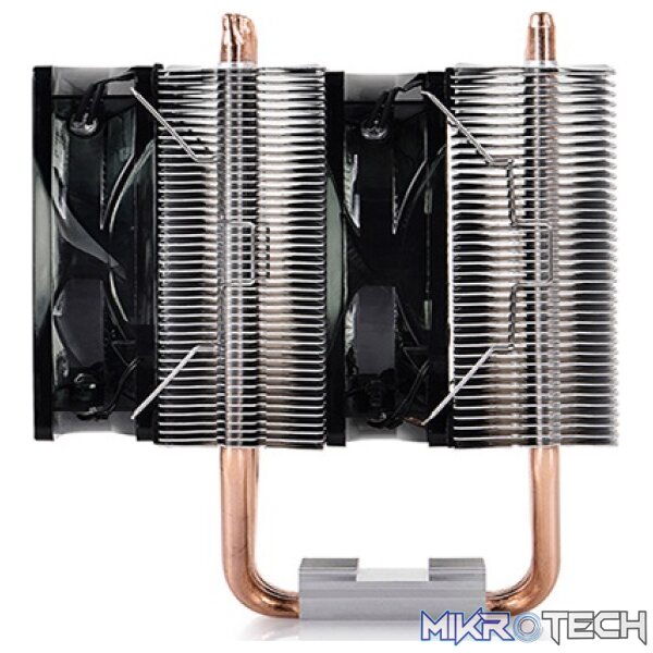 DeepCool Frostwin LED V2 CPU Air Cooler Twin-Tower Design and Blue LED Fan with PWM Function - Black Colour - Image 3