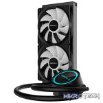 DeepCool GAMMAXX L240T CPU Liquid Cooler With Upgraded Anti-Leak Tech and 2X 120mm Blue LED PWM Fans and 240mm Radiator - Black Colour - Image 2